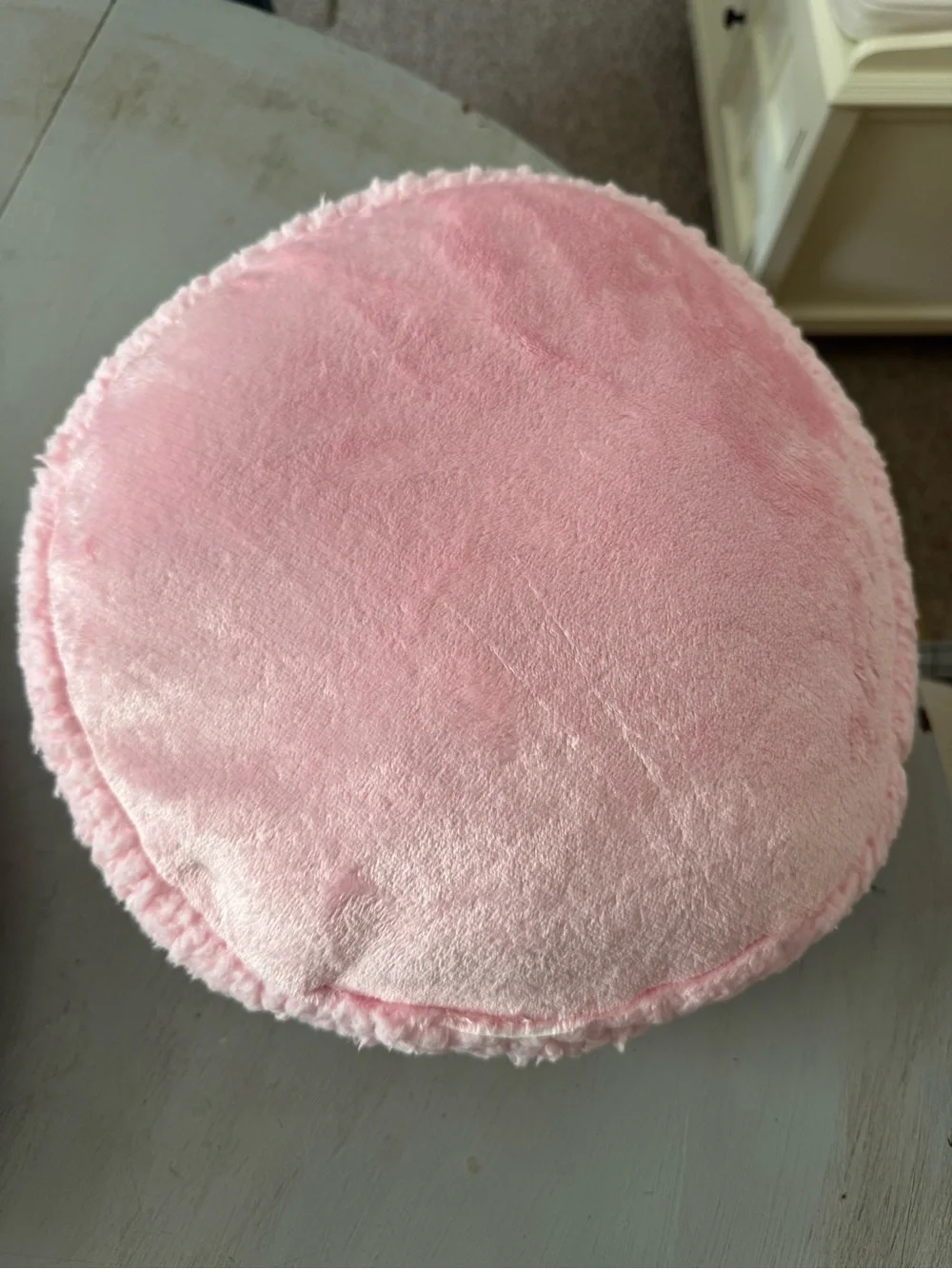 Macaroon Plush Round Pink - Soft Pillow